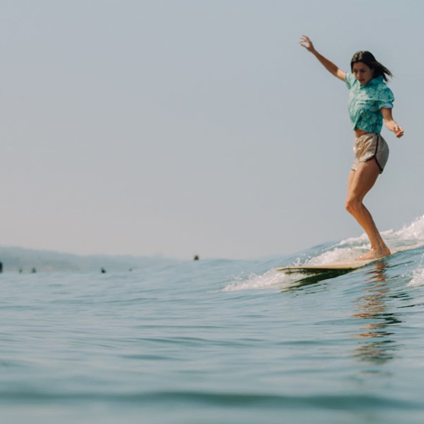 
                  
                    Siren Cropped UPF50+ Boardshirt - Waves Seafoam
                  
                